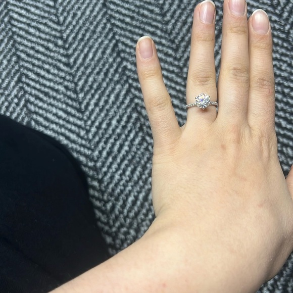 Moissainte/Diamond Engagement Ring - Picture 5 of 17